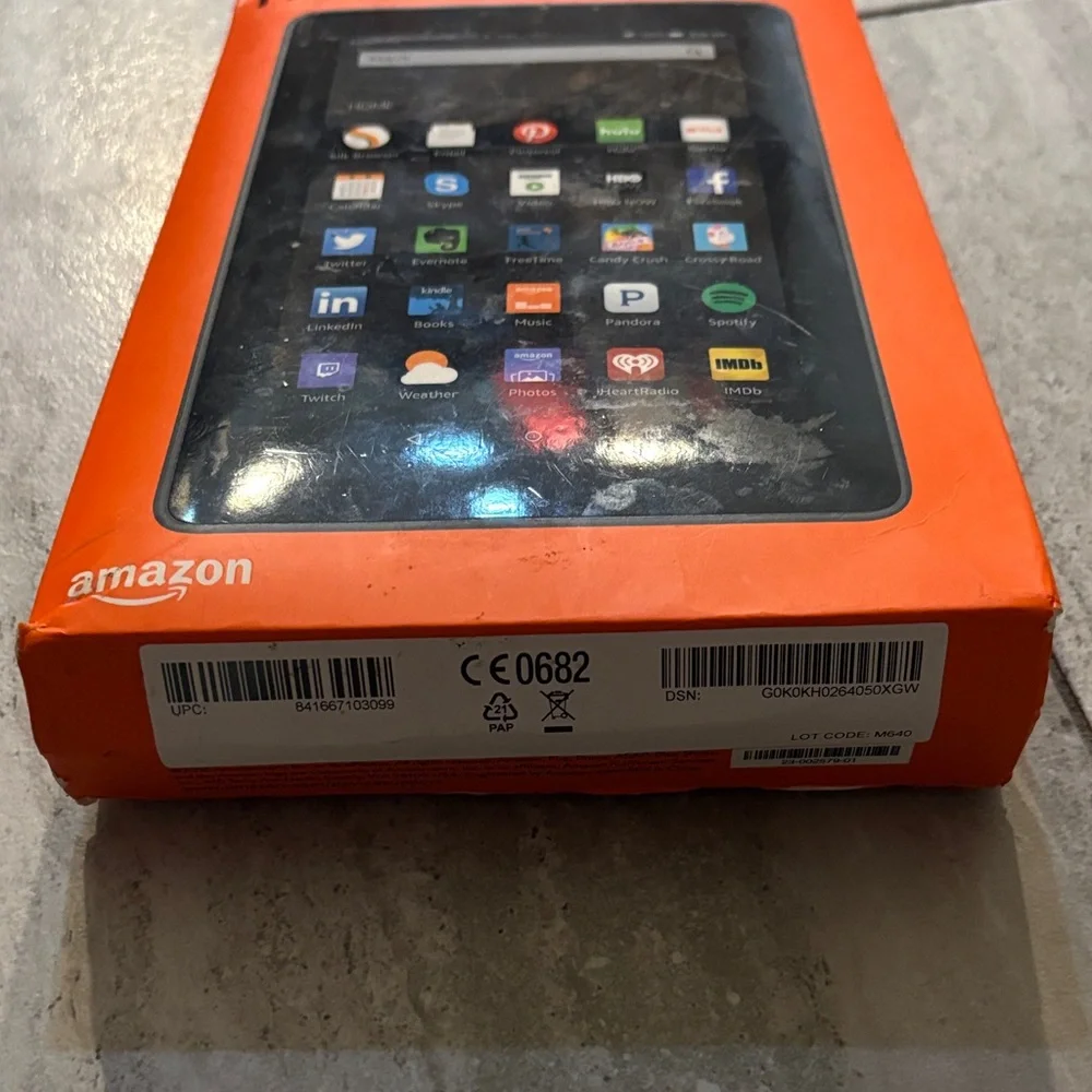 Amazon Fire Tablet - Orange and Black